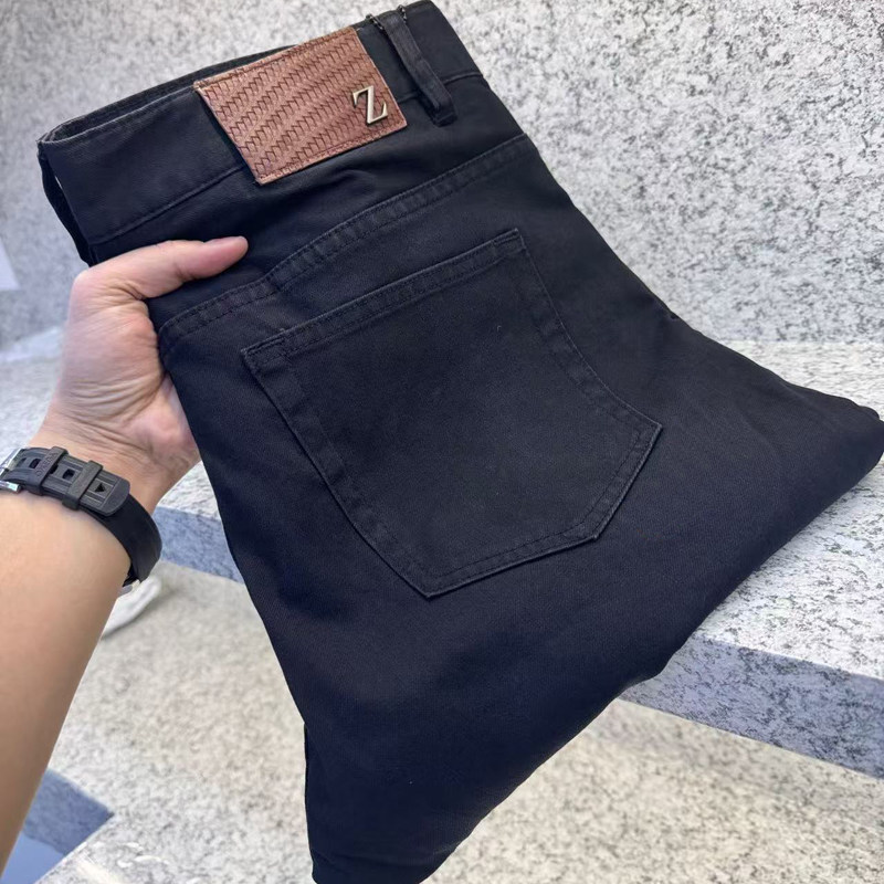 牛仔裤男长裤直筒弹力休闲裤子