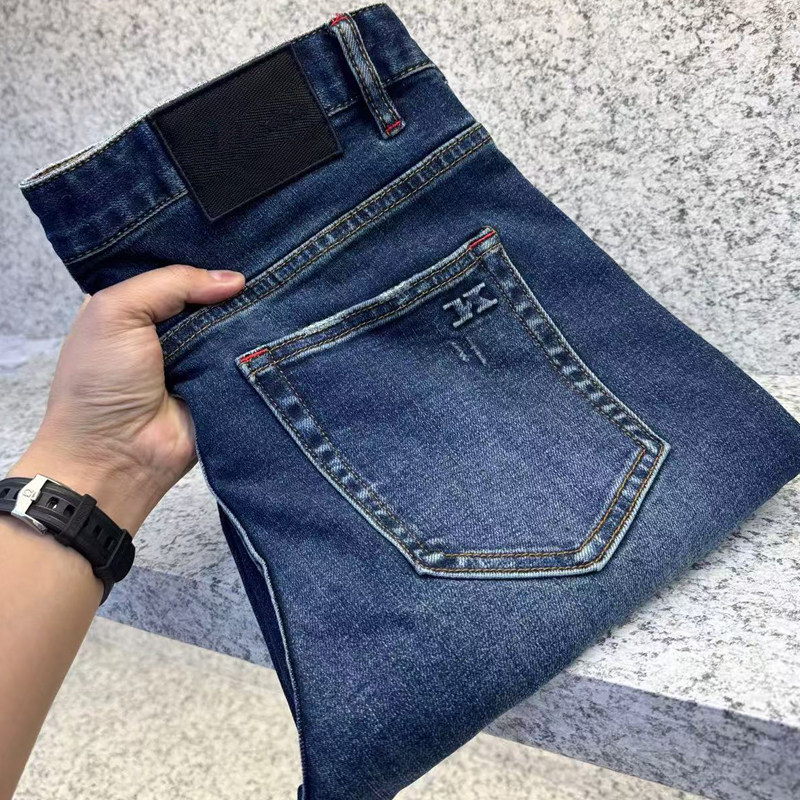 欧货高端秋冬水洗直筒牛仔裤