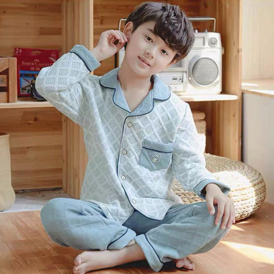 纯棉休闲纯棉冬季格子睡衣