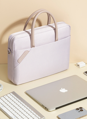 笔记本电脑包14寸手提女16通勤2025新款适用苹果macbook13内胆包macbookair单肩macbookpro斜跨air高颜值防摔
