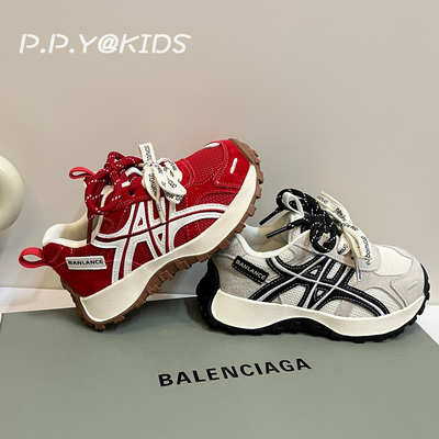 真皮双网2026春软底运动鞋防滑