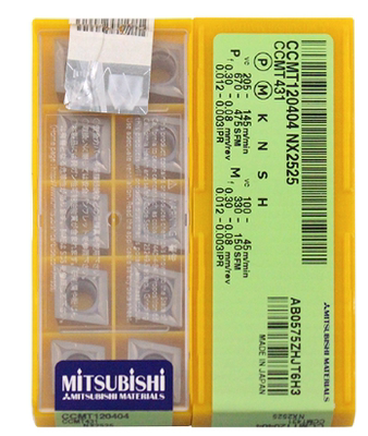日本三菱金属陶瓷镗孔刀片CCMT120404 CCMT120408 NX2525原装正品