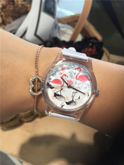 新款简约火烈鸟MAY28.TH防水学生考试女表创意石英无显示情侣表