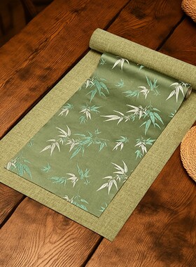织锦缎提花吸水茶席新中式禅意