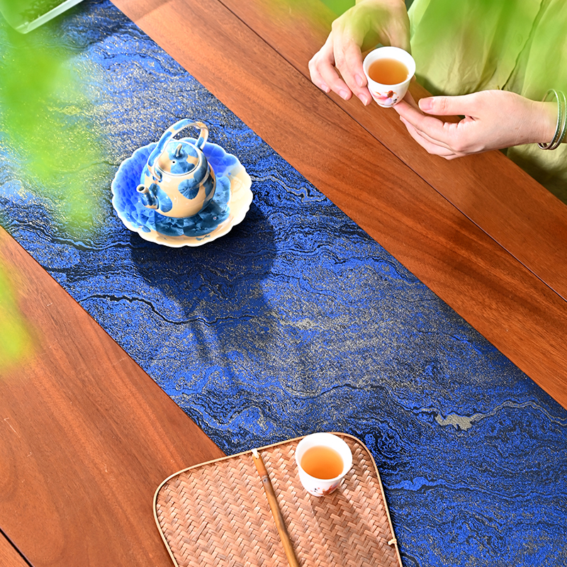 双面织锦茶席高端系列防水免洗