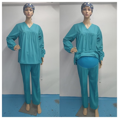 弹力托腹裤护士孕妇裤手术室手术衣医护刷手服女短袖速干医生服 — 3