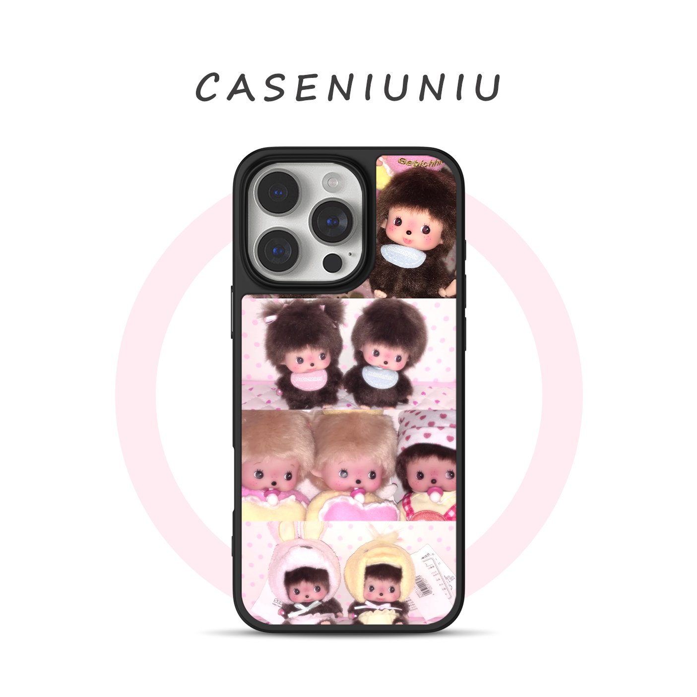 ins风韩系蒙奇奇 适用苹果华为小米手机壳磁吸iPhone17promax新款16卡通15可爱少女14小众13高级感手机壳防摔