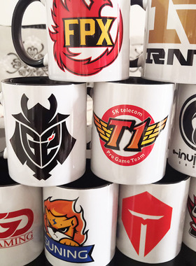 英雄联盟S13LOL总决赛EDG JDG  RNG IG战队纪念马克杯子水杯周边