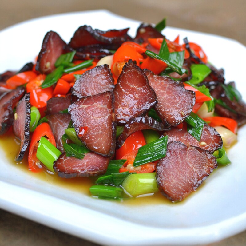 柴火烟熏腊牛肉瘦肉农家黄牛肉正宗湖南特产牛干巴袋装免切150g