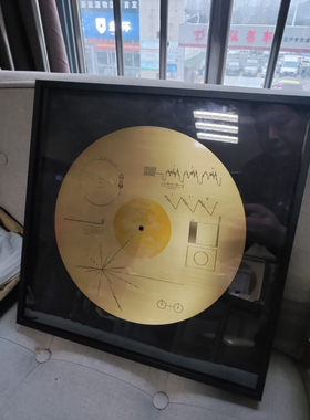 纯铜唱片现代简约风格立体装裱工艺装饰画挂画定制