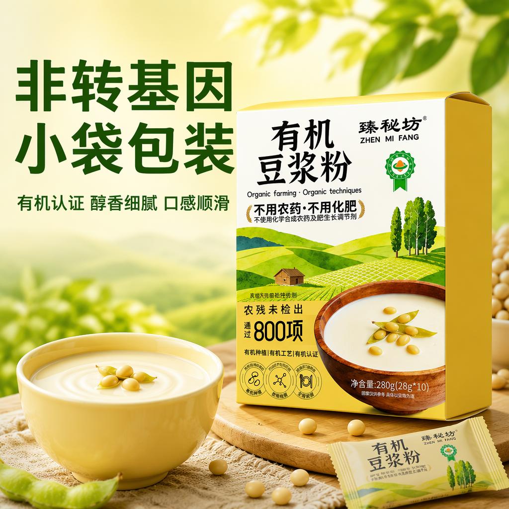 臻秘坊有机黄豆豆浆粉小包装