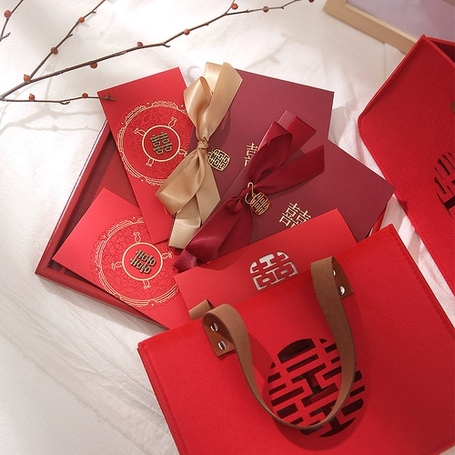 Свадебная полая сумочка Happy Word, свадебная фетровая свадебная сумка, подарочная сумка, сопутствующий подарок, подарочная сумка, свадебные принадлежности