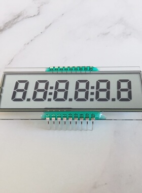 大连奇耘6位8字LCD液晶数码管显示屏笔段式液晶屏EDS809-1可开模