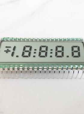 大连奇耘直插式4位半段码液晶屏宽温静态TN段式lcd屏EDS808可定制