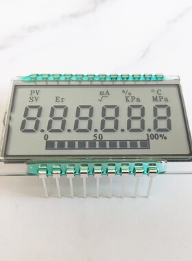 大连奇耘-40度超低温6位8字段码LCD液晶屏GD46532带温度压力符号
