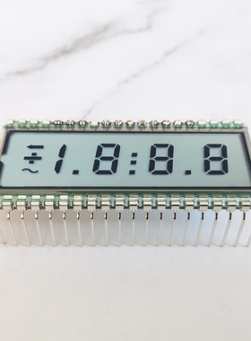 3位半段码液晶屏静态驱动TN宽温段码lcd屏七段式仪表液晶屏EDS801
