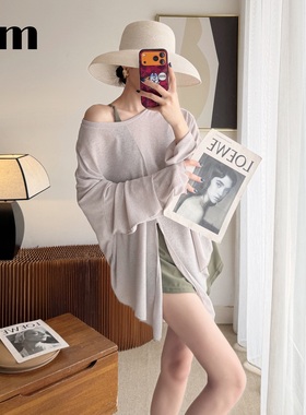 军绿微胖女孩宽松罩衫泳衣女分体三件套长袖防晒速干温泉保守泳装