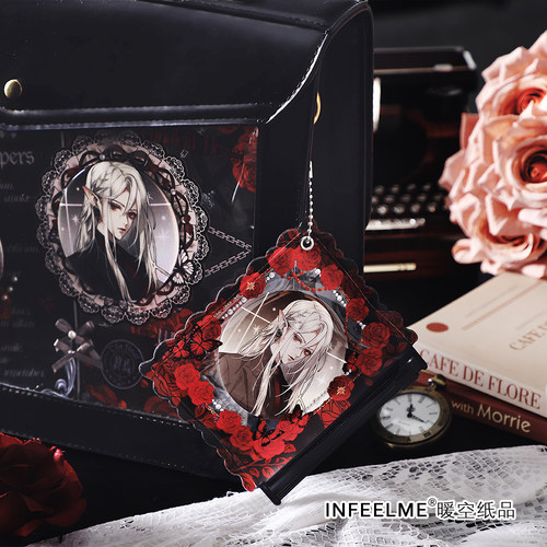 InfeelMe暖空蔷薇巡礼第二弹pvc吧唧收纳袋谷美保护套挂件展示袋