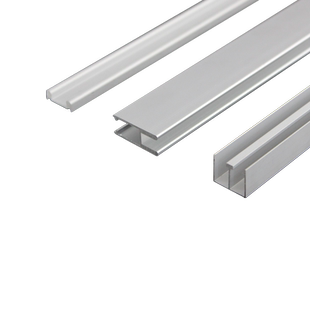 艺筑坊5mm6玻璃滑道槽双轨道滑轨门轨道推拉移门滑轮滑槽配件导轨