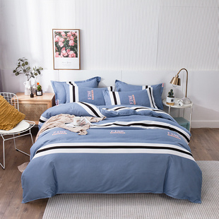 加厚全棉被套单件学生纯棉150x200x230单人1.5米180x220m双人被罩