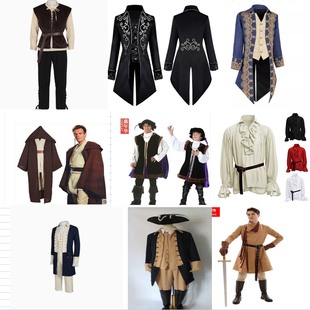 出租文艺复兴时期燕尾服刺绣伯爵中世纪哥特风cos汉密 尔顿表演服