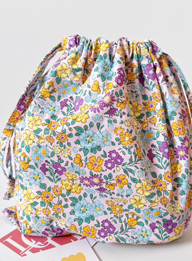 六织织Luckiki碎花内胆包 适配拼色镂空包材料包