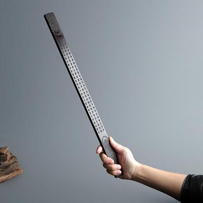 紫光檀木制雕刻训诫尺教鞭教棍