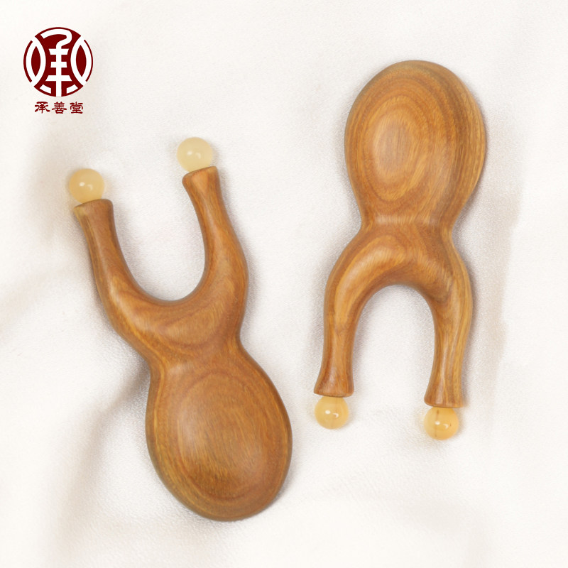 承善堂绿檀木鼻梁按摩器羊角小青蛙鼻刮眼部面部拨筋棒实木点穴笔,家庭/个人清洁工具,梳子/化妆梳/按摩梳,淘宝优惠券,粉丝福利购,淘宝优惠卷