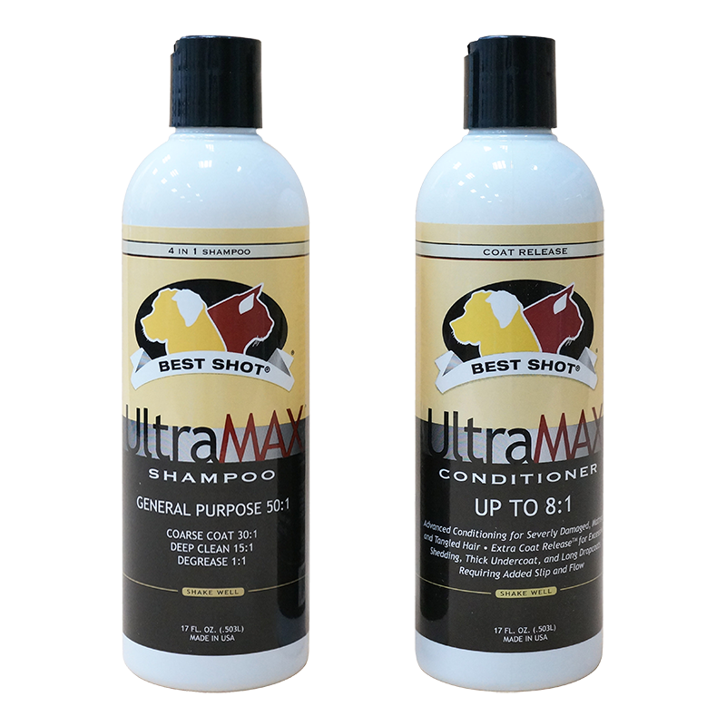 Best Shot美国超浓缩沐浴露+护理素优惠套装 猫狗用实惠耐用503ml