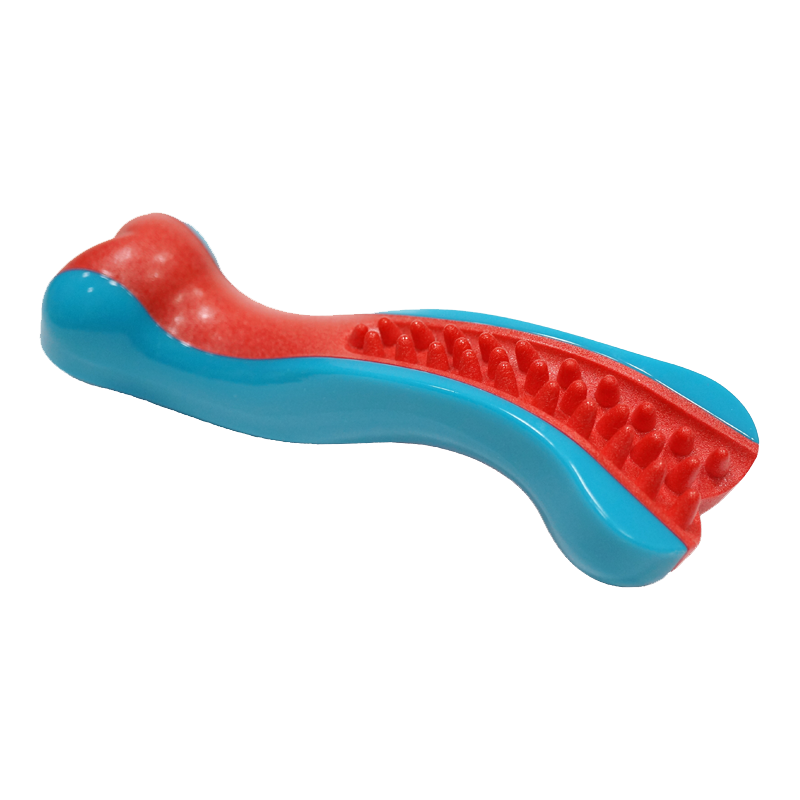 Caitec美国狗狗玩具肉香味骨头造型培根味熏肉味骨头玩具无声玩具