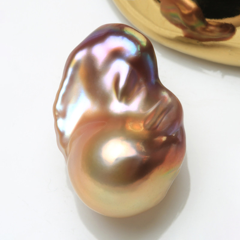 【小巴清仓】14MM天然淡水巴洛克珍珠极光牛油果鱼尾炫巴捡漏 BNR,珠宝/钻石/翡翠,裸珠,淘宝优惠券,粉丝福利购,淘宝优惠卷