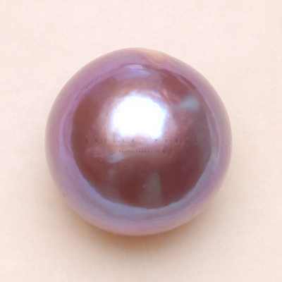 14mm天然淡水特大爱迪生珍珠紫色