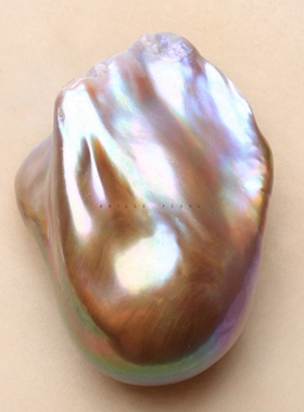 特价鎏金特大面珠天然淡水巴洛克异形珍珠高光超巴镶嵌散珠BDZ