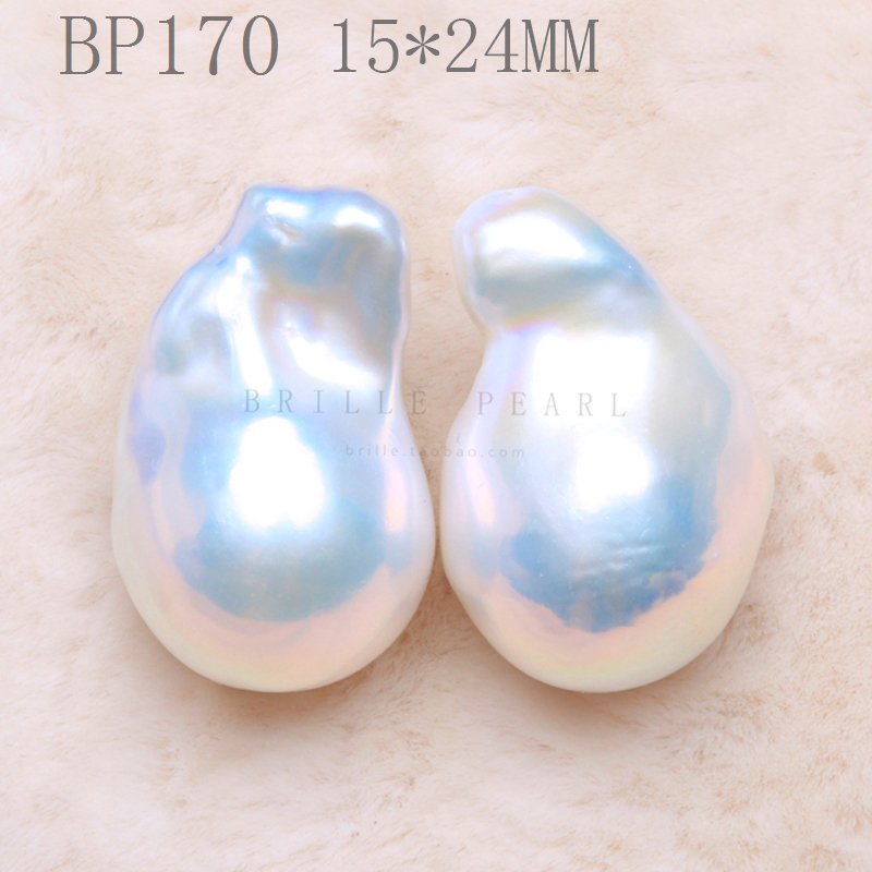 diy高光白色不规则巴洛克珍珠