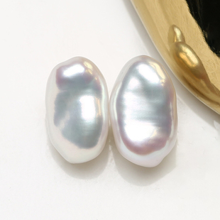 【赛澳白keshi】国货之光5mm天然淡水无核珍珠克旭极光胚芽 BLP