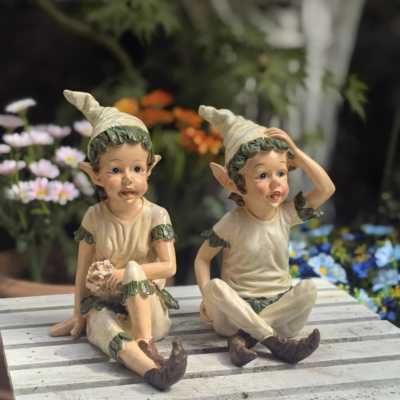花园精灵王子公主摆件树脂装饰摆件童话精灵花园庭院露台阳台装饰