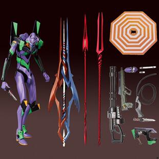 mafex世纪 福音战士手办初号机紫螳螂山口式万代关节可动十三号机