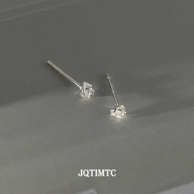 JQTIMTC通体s925纯银耳钉