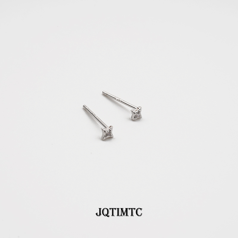 通体s925纯银基础简约款耳钉