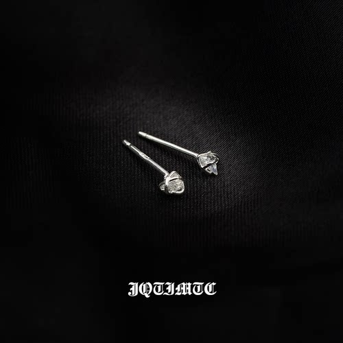 JQTIMTC通体s925纯银耳钉