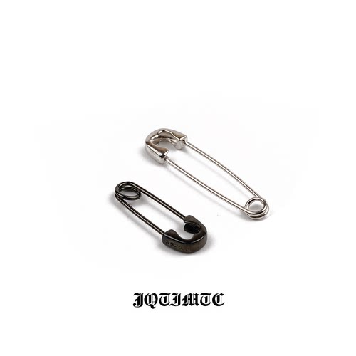 JQTITMC《别针》S925纯银耳环简约回形针短款耳圈潮流耳坠耳饰品