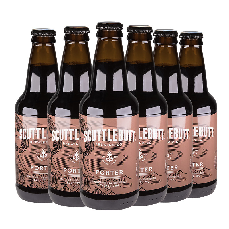 美国原装进口啤酒美人鱼波特啤酒355ml*6瓶精酿