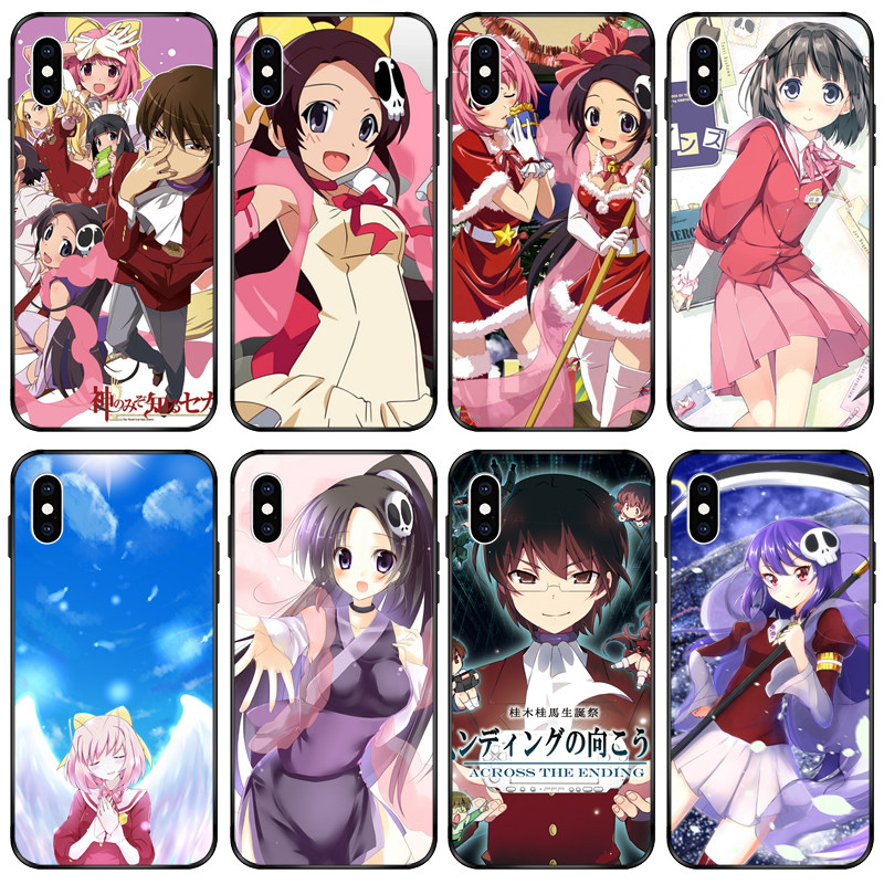 只有神知道的世界手机壳定制动漫玻璃液态硅胶夜光桂木桂马艾露西