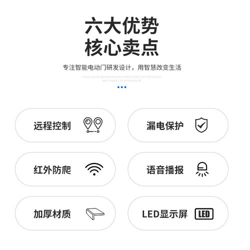 通达遥控电动伸缩门不锈钢折叠无轨学校小区庭院自动遥控伸缩门