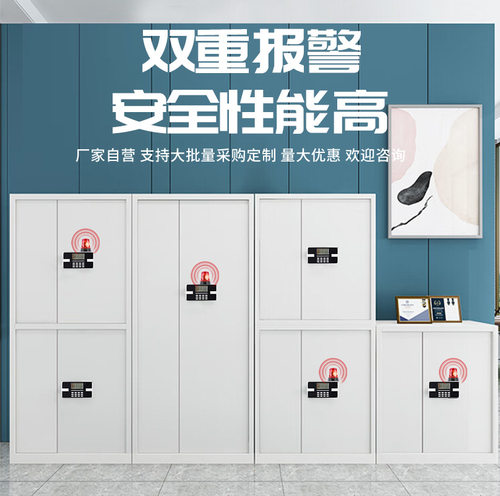 保密柜钢制文件柜电子密码锁办公资料柜加厚财务储物柜多层收纳柜