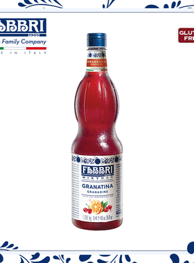 法布芮Fabbri 红石榴糖浆汁Granadine Syrup 意大利进口 1.3kg/1L