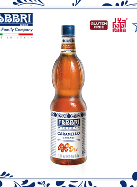 法布芮Fabbri 焦糖糖浆咖啡奶茶Caramel Syrup意大利进口1.3kg/1L