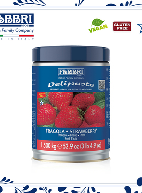 法布芮Fabbri 意大利草莓味调味酱冰淇淋蛋糕手工甜品原料1.5kg