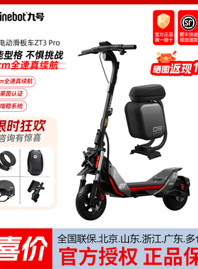 Ninebot九号滑板电瓶车ZT3Pro成人代步折叠Segway电动越野踏板车