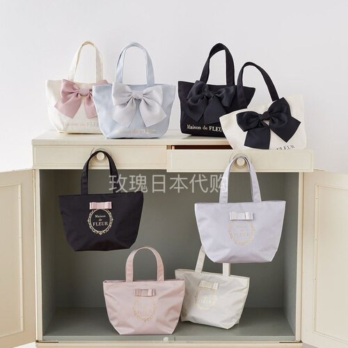 maisondefleur蝴蝶结手提包